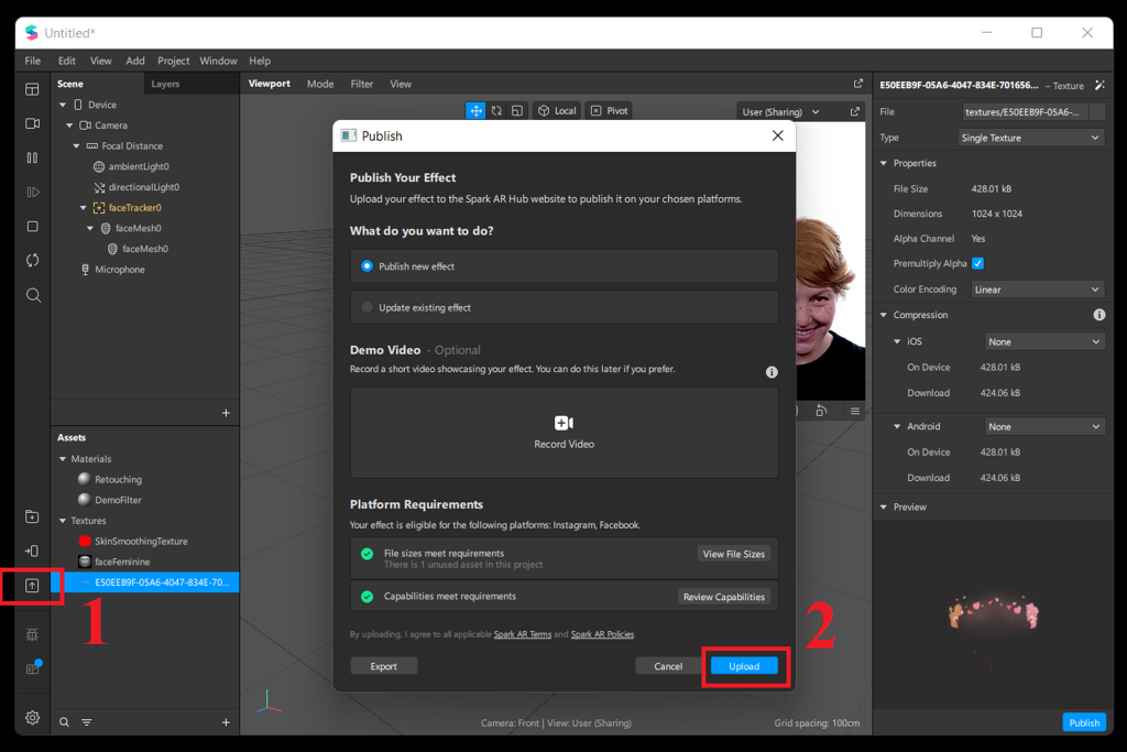 GEARVN - Cách tạo filter Instagram, Facebook bằng Spark AR Studio trên laptop, PC