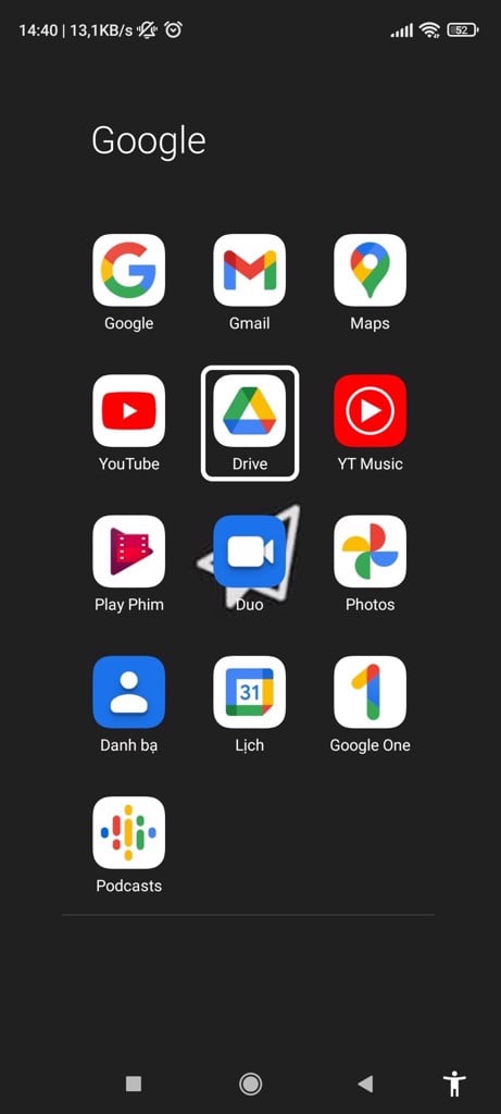 Tải và lưu file trên Google Drive - GEARVN