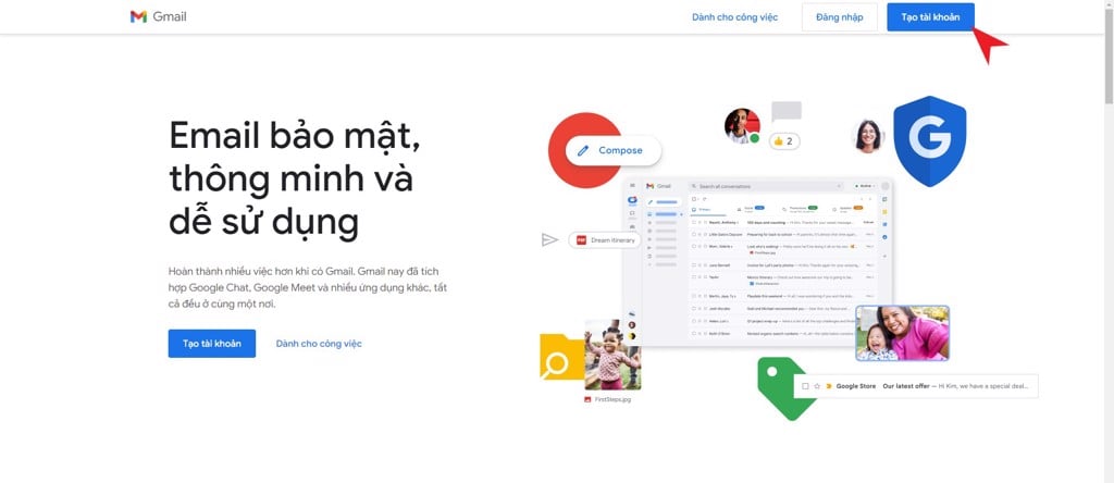 Tạo tài khoản Google Drive - GEARVN