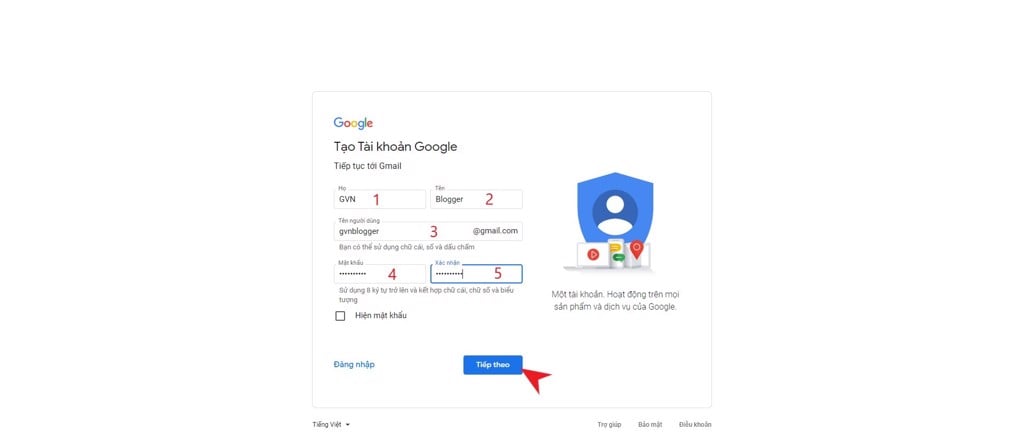 Tạo tài khoản Google Drive - GEARVN