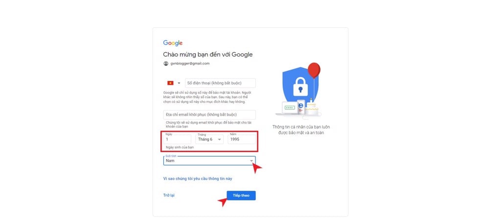 Tạo tài khoản Google Drive - GEARVN