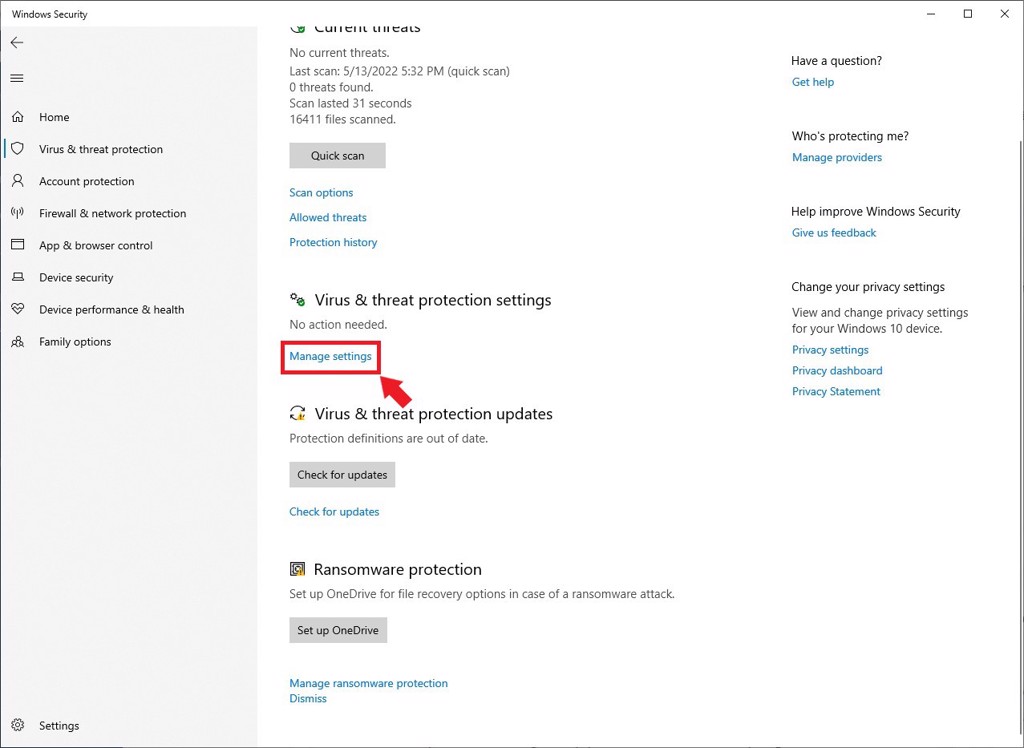Hướng dẫn tắt Antimalware Service Executable  - GEARVN.COM