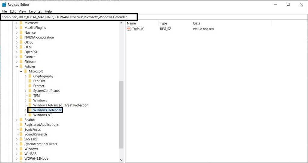 Tắt Windows Defender trên Windows 10 - GEARVN