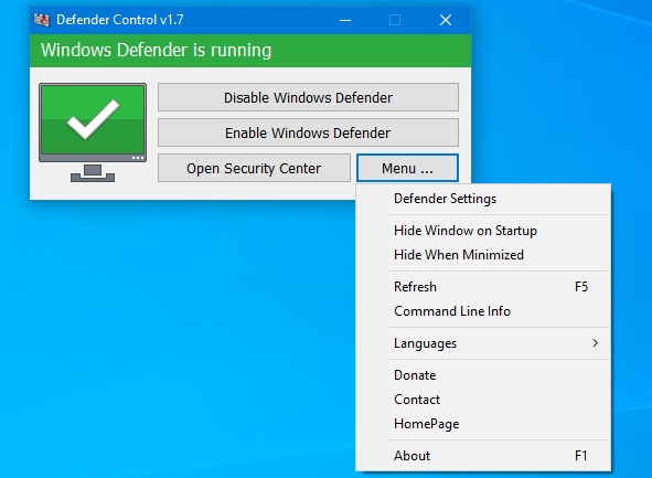 Tắt Windows Defender trên Windows 10 - GEARVN