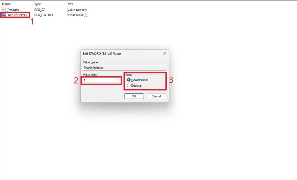 Hướng dẫn thêm Stickers trên Windows 11 - GEARVN