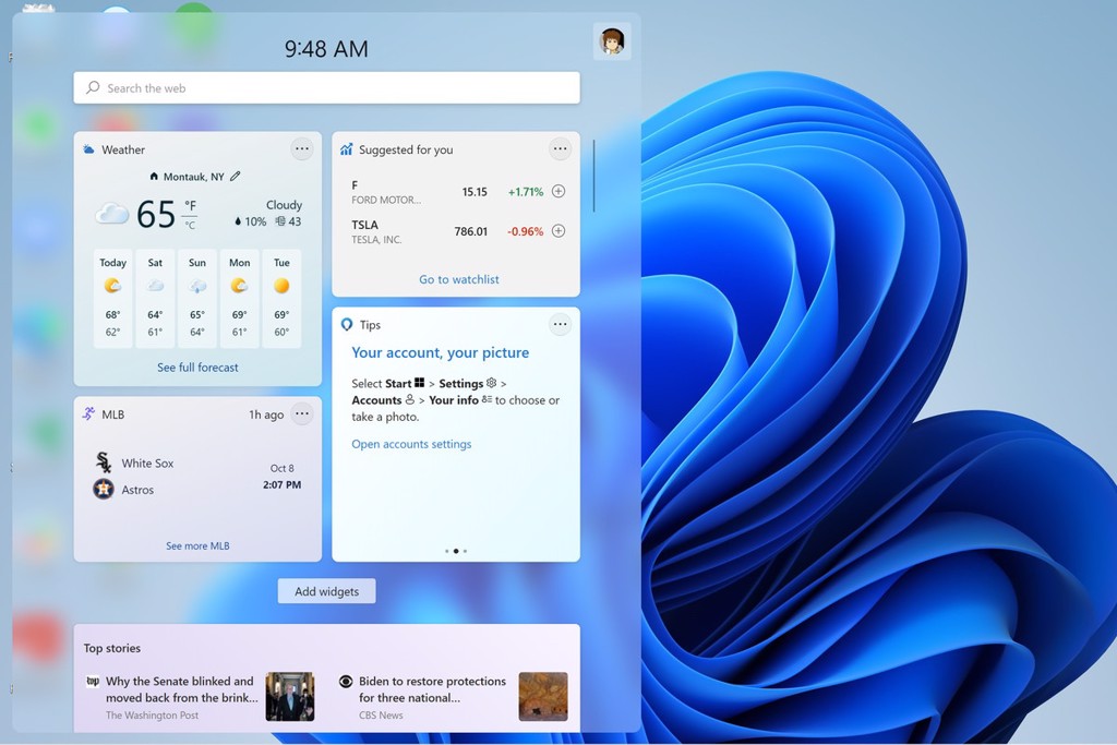 Widget trên Windows 11 - GEARVN.COM