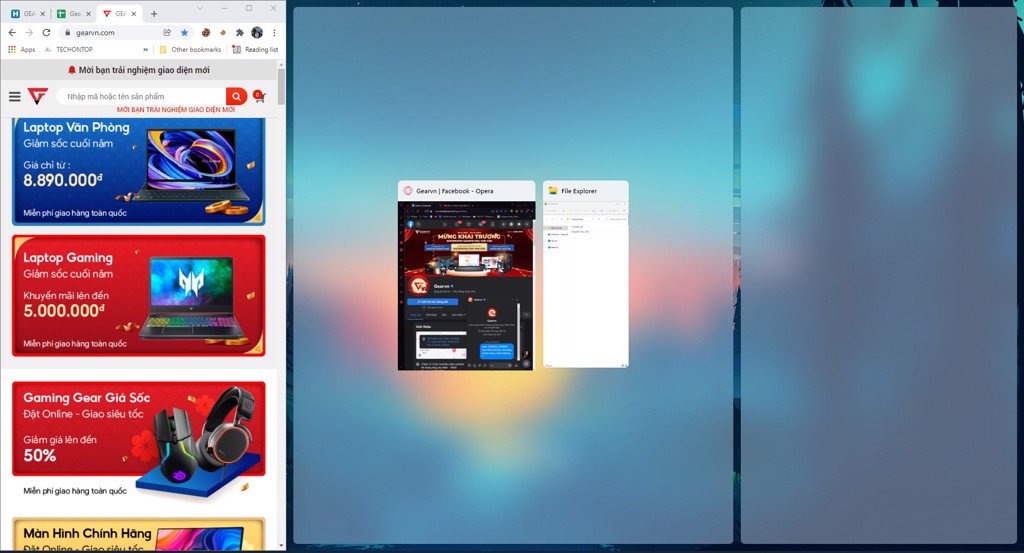 Tự động chia cửa sổ trên Windows 11 - GEARVN.COM