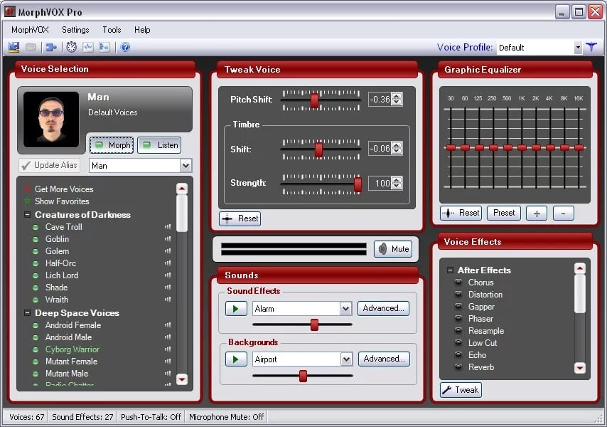 Ứng dụng thay đổi giọng nói MorphVOX - GEARVN