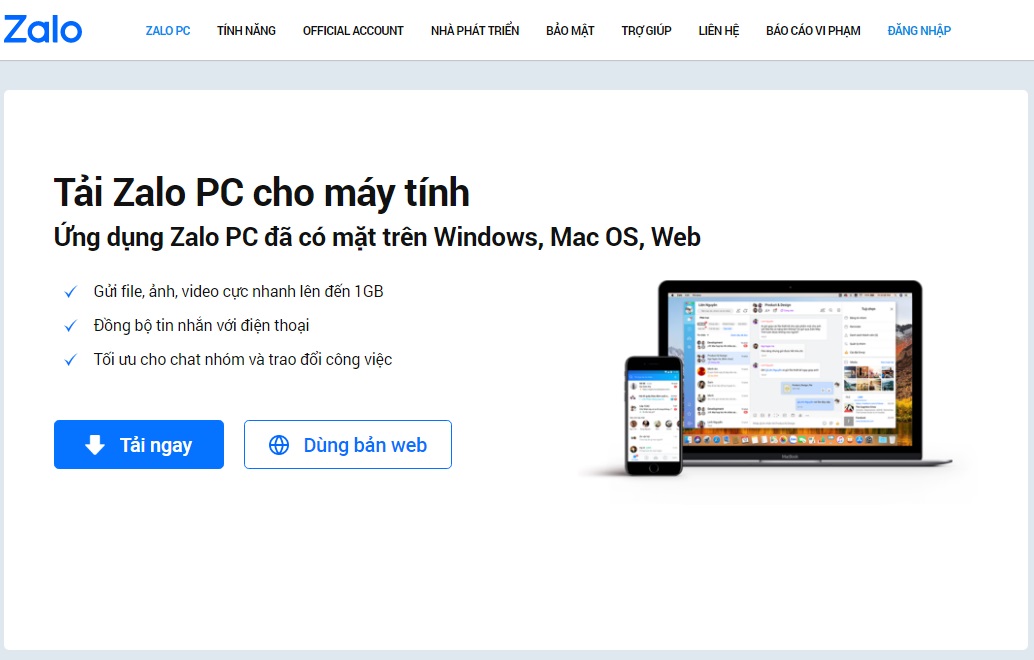 Hướng dẫn cài đặt Zalo, đăng nhập Zalo trên máy tính, laptop