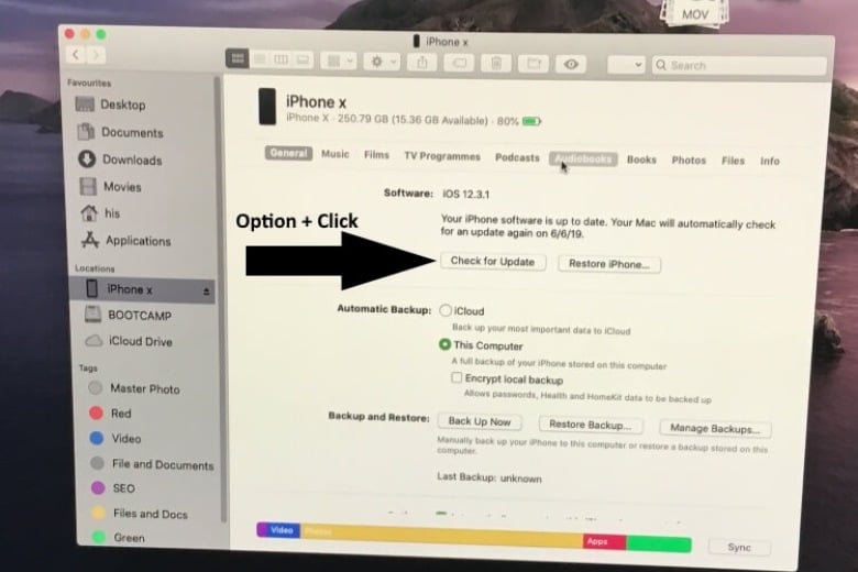 kết nối iphone với máy tính