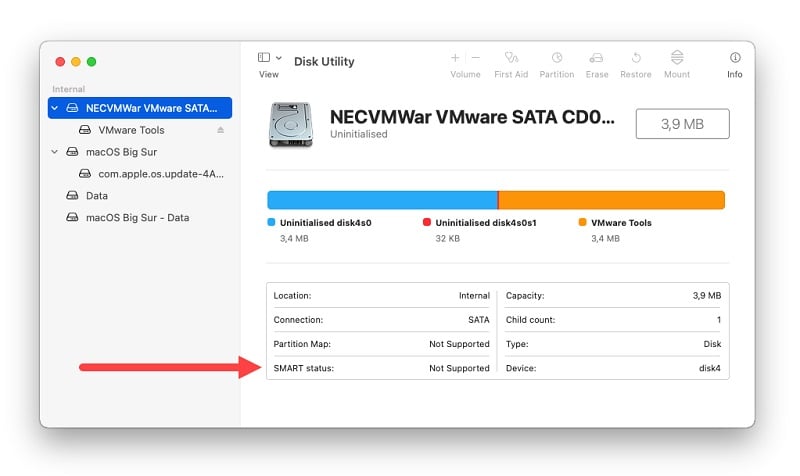 Cách kiểm tra tình trạng SSD trên Apple Macbook M1
