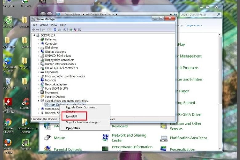 laptop bị mất tiếng