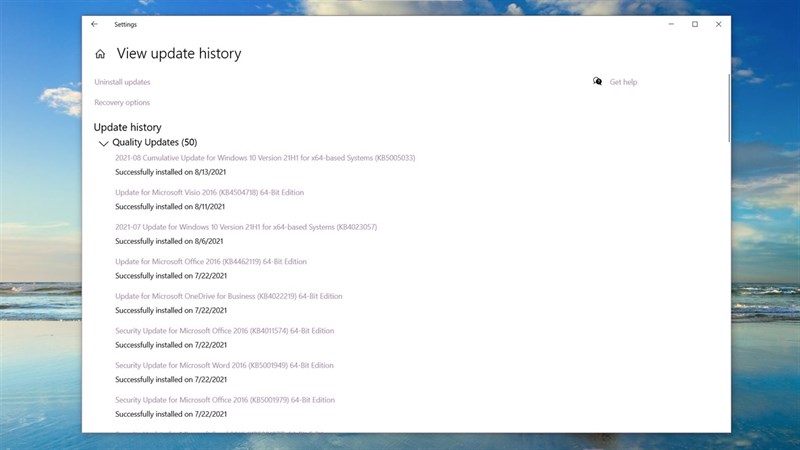 Lỗi thanh Taskbar Win 10