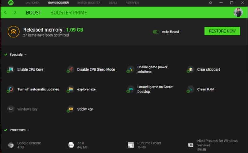 Razer Cortex: Game Booster