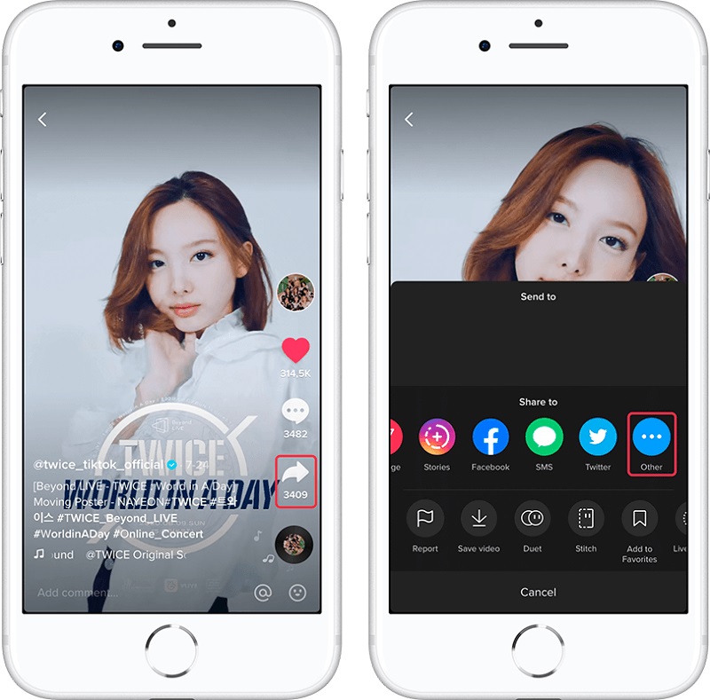 tải video TikTok