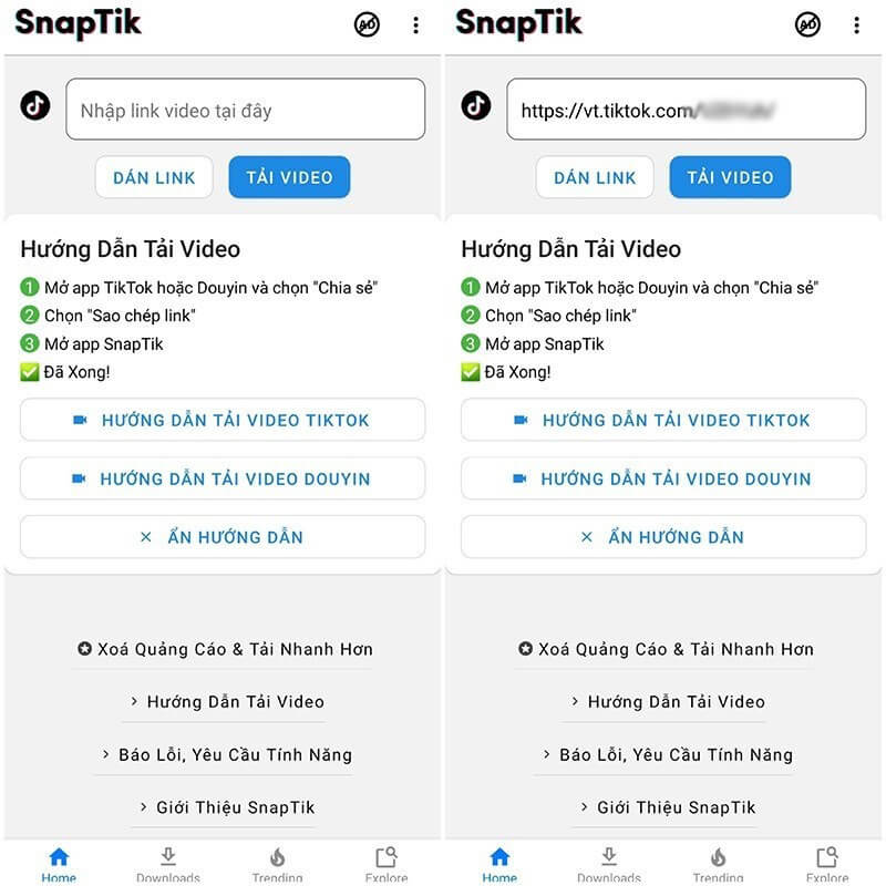 tải video TikTok