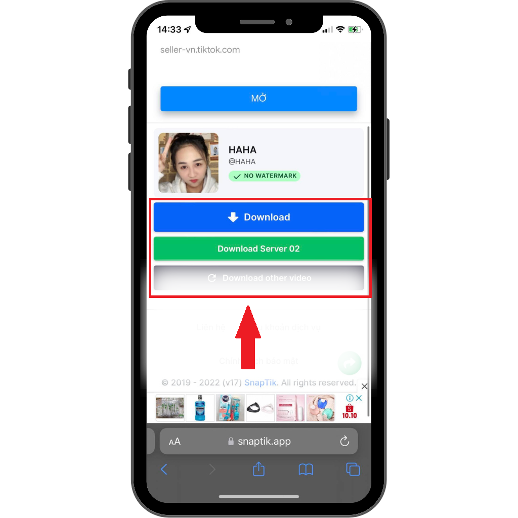 GEARVN - Hướng dẫn sử dụng Snaptik trên điện thoại